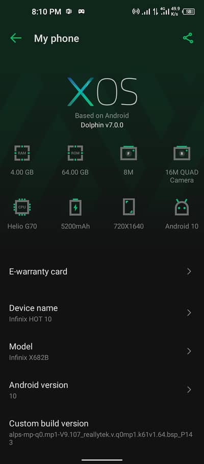 Infinix Hot 10