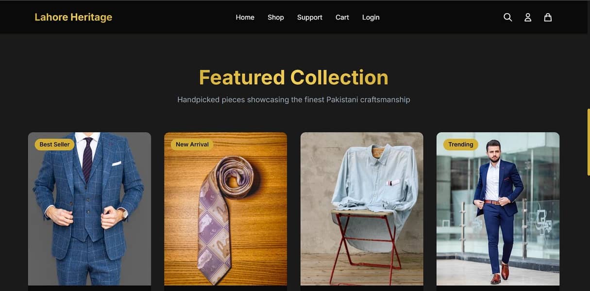 Clothing Brand E-commerce Full Stack Website 2