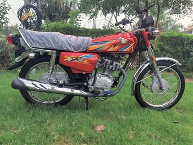Honda CG 125 | Model 2026 | Urgent Sale | 5000 KM | Red Color Bike