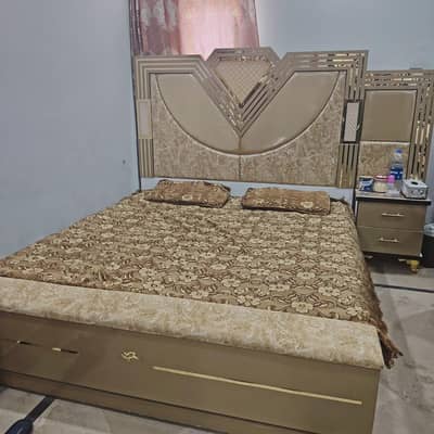 Double Bed, Showcase, Clothes Closet, Utensils Closet