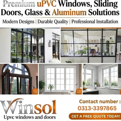 uPVC windows \ sliding doors \ uPVC Doors \ openable windows for sale