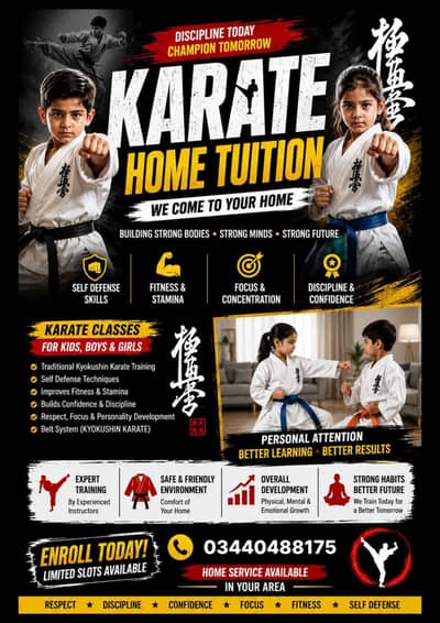 Karate Home Tuition Gujarat 03440488175 Watshapp