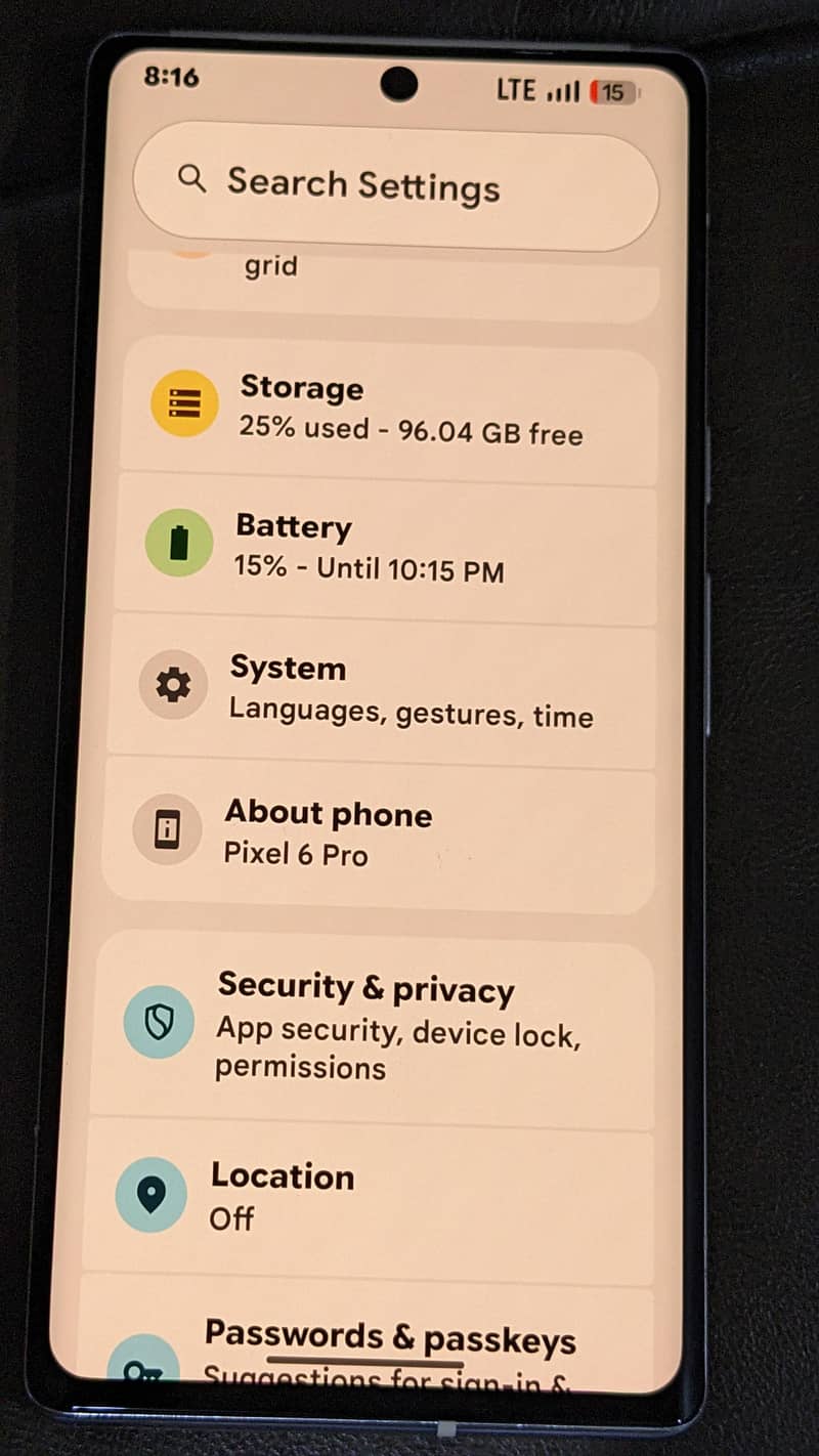 Google Pixel 6 Pro 8