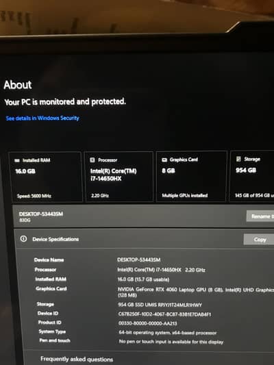 Lenovo gamming laptop