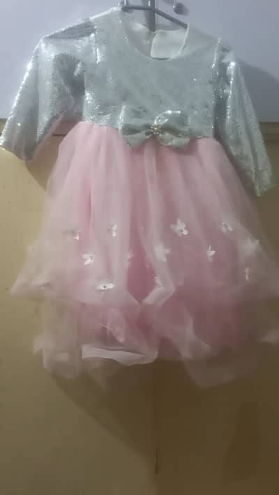 fancy net 5 to 6 years girl frock