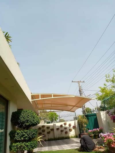 Wall mounted / Porch shade / Pvc tensile fabric / Outdoor garage shed