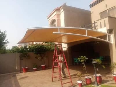 Wall mounted / Porch shade / Pvc tensile fabric / Outdoor garage shed