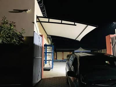 Wall mounted / Porch shade / Pvc tensile fabric / Outdoor garage shed