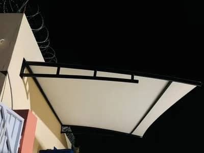Wall mounted / Porch shade / Pvc tensile fabric / Outdoor garage shed