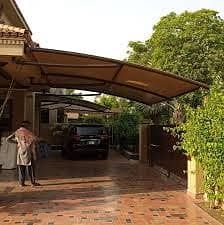 Wall mounted / Porch shade / Pvc tensile fabric / Outdoor garage shed