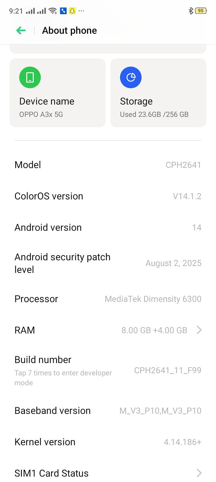 OPPO A3x 0