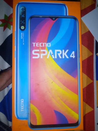 Tecno Spark 4 box only with PTA approved sticker