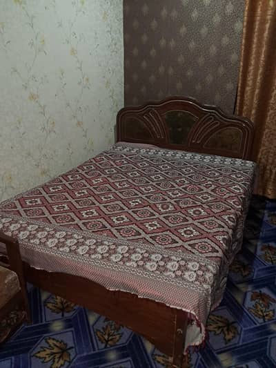 Double bed for sale without foam 9k with foam 10k