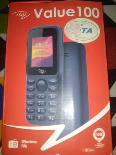 Itel Value 100 box only with PTA approved sticker