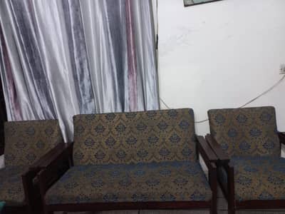 Wood sofa set