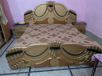 bed + sofa + side table