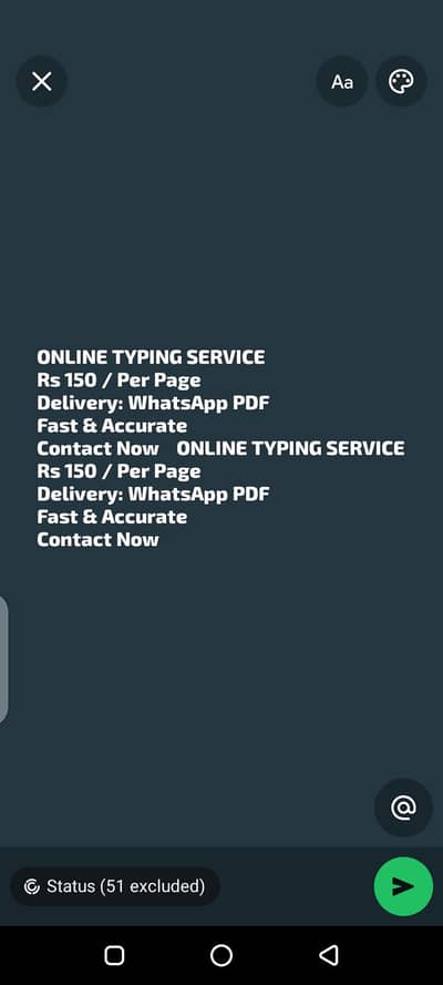 Online typing service Rs 150/page_WhatsApp delivery