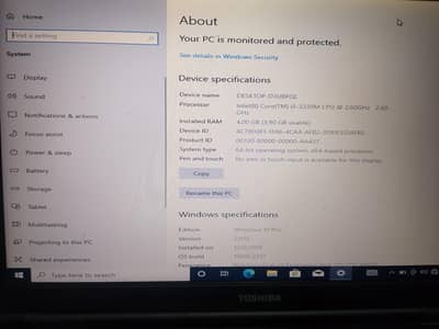 Toshiba core i5 3rd generation | 128 Gb SSD | Excellent condition