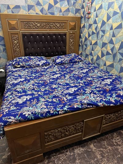 Like New Bed with 2 Side tables for sale