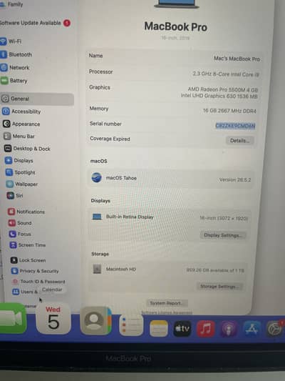 MacBook Pro 16-inch 2019
