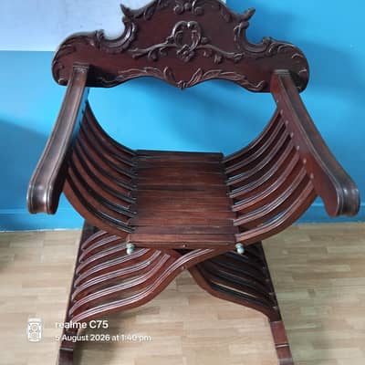 antique chairs and coffee table