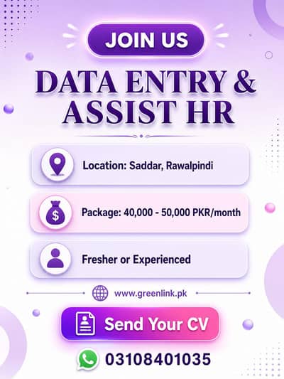 Data Entry & Assist Hr