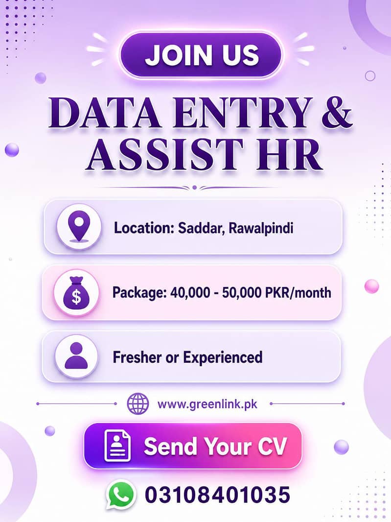 Data Entry & Assist Hr 0