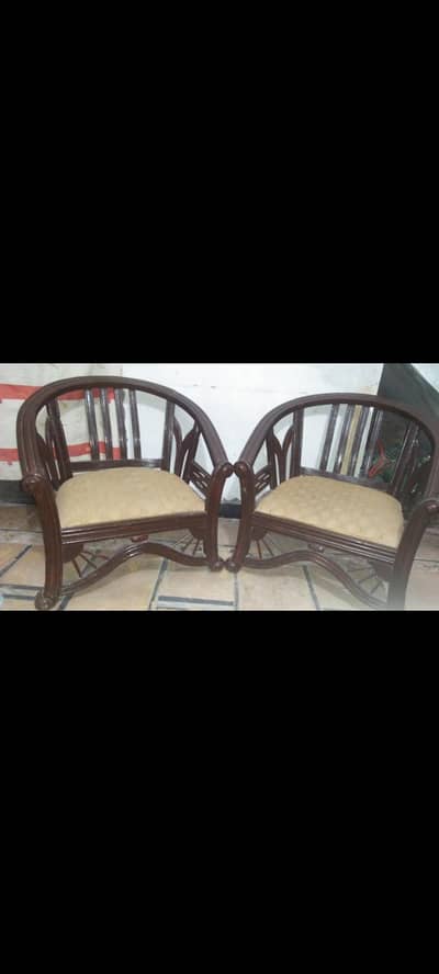 4 seater wooden sofa set