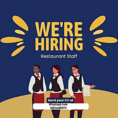 Job for restaurant I need female staff