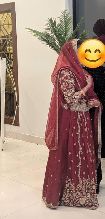 Bridal mehroon Lehnga