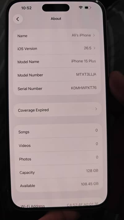 Apple iPhone 15 plus