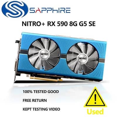 Sapphire Nitro+ RX 590 8GB GDDR5 GPU (Non-Mining / Non-Refurbished)