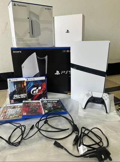 Sony playstation PS5 pro disk edition 2TB with complete box (ps5)