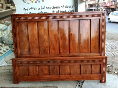 New pure wooden kikar king size bed
