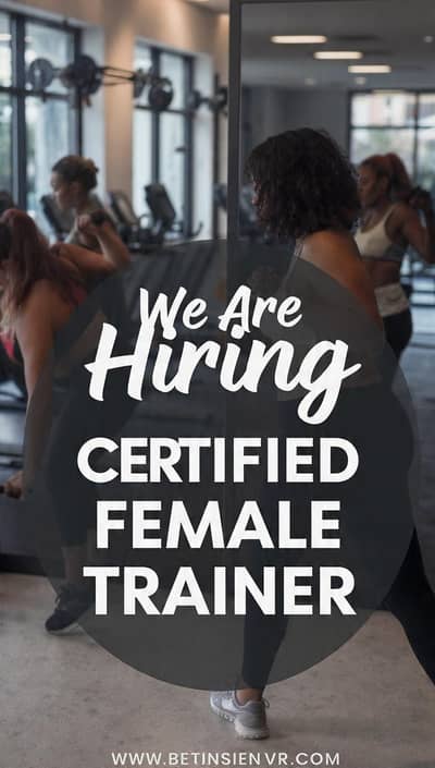 Female trainer are required