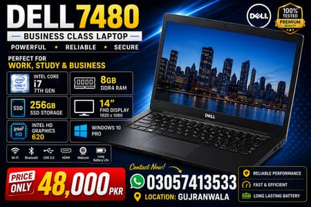 Dell 7480 | Dell 5300 | Dell 3490 | Core i5/i7 Laptops Available