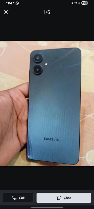 samsung a06 in good condition exchange possible with box