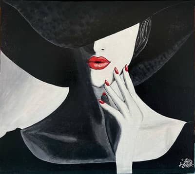 LADY IN BLACK HAT