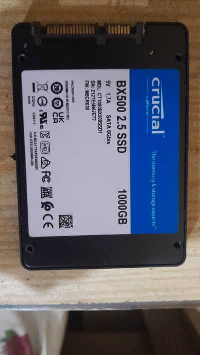 Crucial 1TB terabyte hard drive BX500