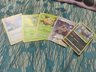 Real Pokemon Cards . 5 cards Good condition