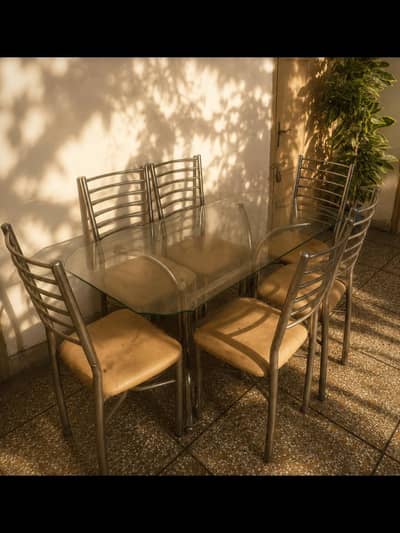 Dinning table with 6 chair set