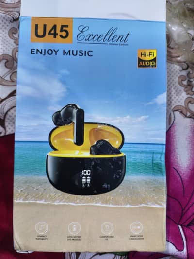 U45 airbuds  Excellent  Wireless Earbuds  ENJOY MUSIC air