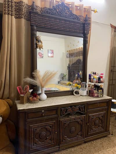 King Size Bed with Dressing Nd side tables