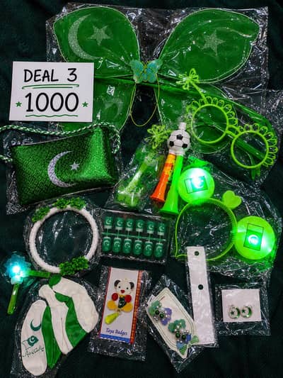 14August Pakistan Independence Day Accessories Deals | 500, 300 & 1000