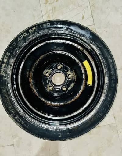 Japanies dunlop space miser spare tyre, stepney 135/80/16 kia hyundai