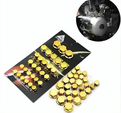 GOLDEN BIKE BOLTS COVER