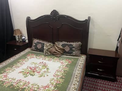 King size Bed, Dressing Table and Mattress.