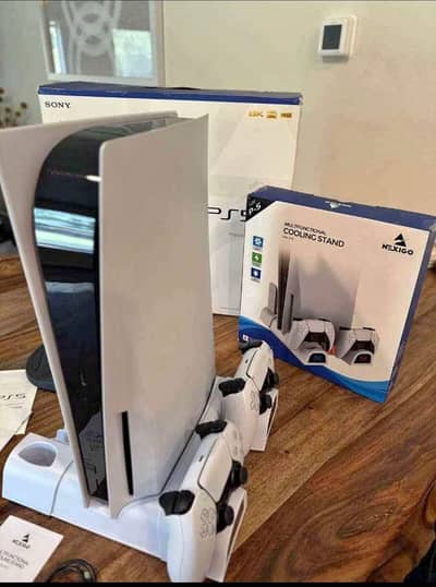 PS5 pro 2 controllers disc drive with box 5gm  My Whatsapp 03286656643