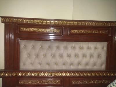Bed set | wooden double bed | poshish bed