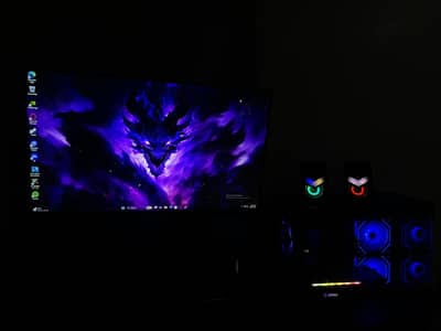 Gaming Pc and Gaming Monitor(Used like new just for 6 months)